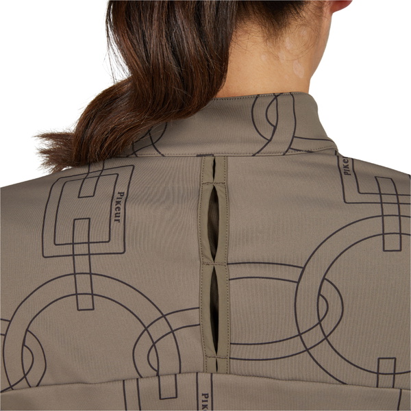 2025 Pikeur Damen Pikeur Zip Shirt 828400 290 080 - Slate Brown